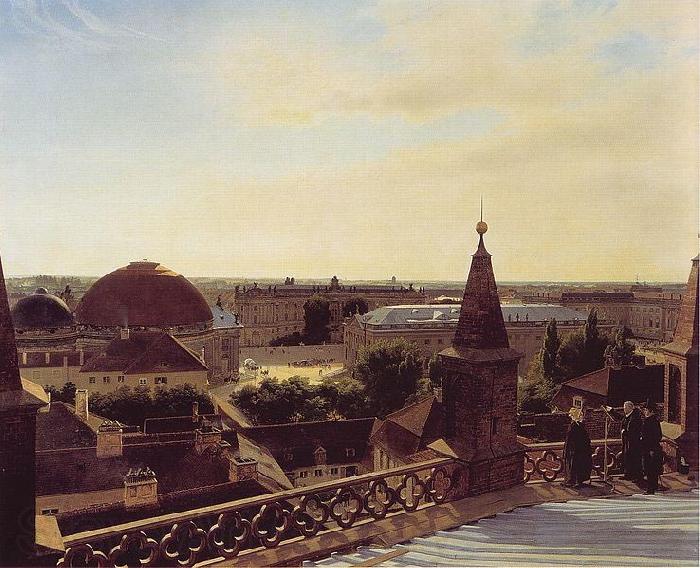 Eduard Gaertner Panorama of Berlin Spain oil painting art
